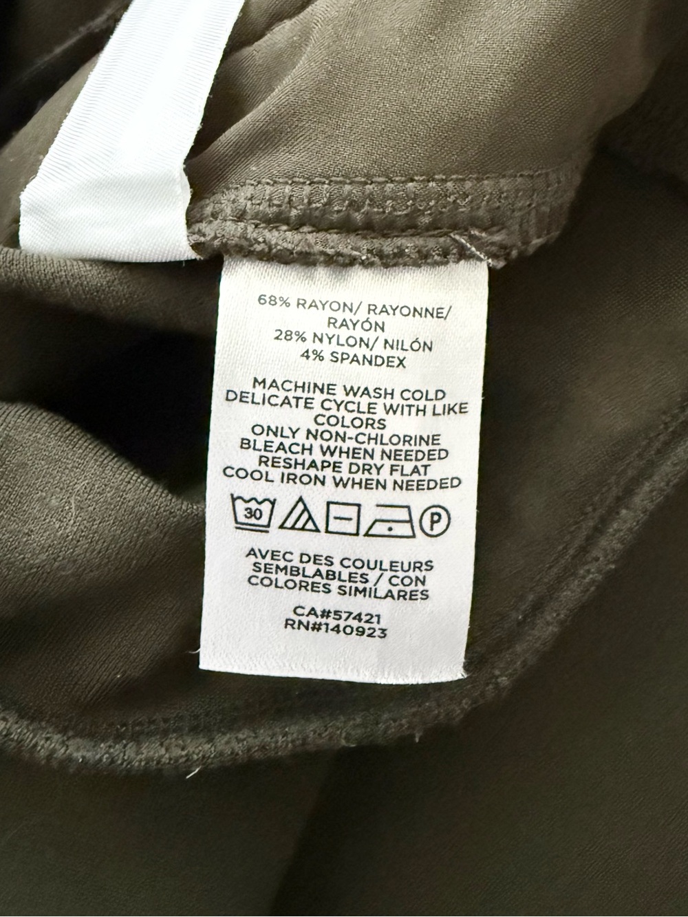 LOFT Ponte Pants in Olive Green - Picture 8 of 8